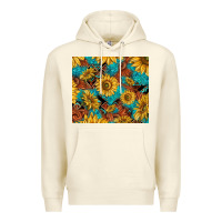 Sandshell rustic sunflowers Premium Hoodie - TumblerDesignByShophia