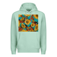 Seafoam rustic sunflowers Premium Hoodie - TumblerDesignByShophia