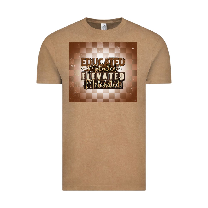 Educated Motivated Elevated Melanated Vintage Tee by MaliasSmallBusiness | Teevron