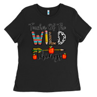 Black teacher of the wild things Ladies Tee - CowhideDigitalArt