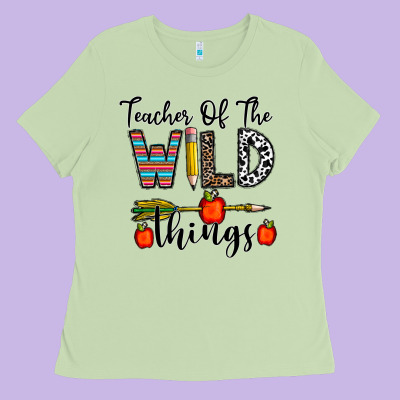 Teacher Of The Wild Things Ladies Tee Designed By Cowhidedigitalart