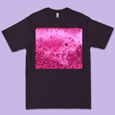 Pink Glitter Premium Tee Designed By Jahusdesignshop