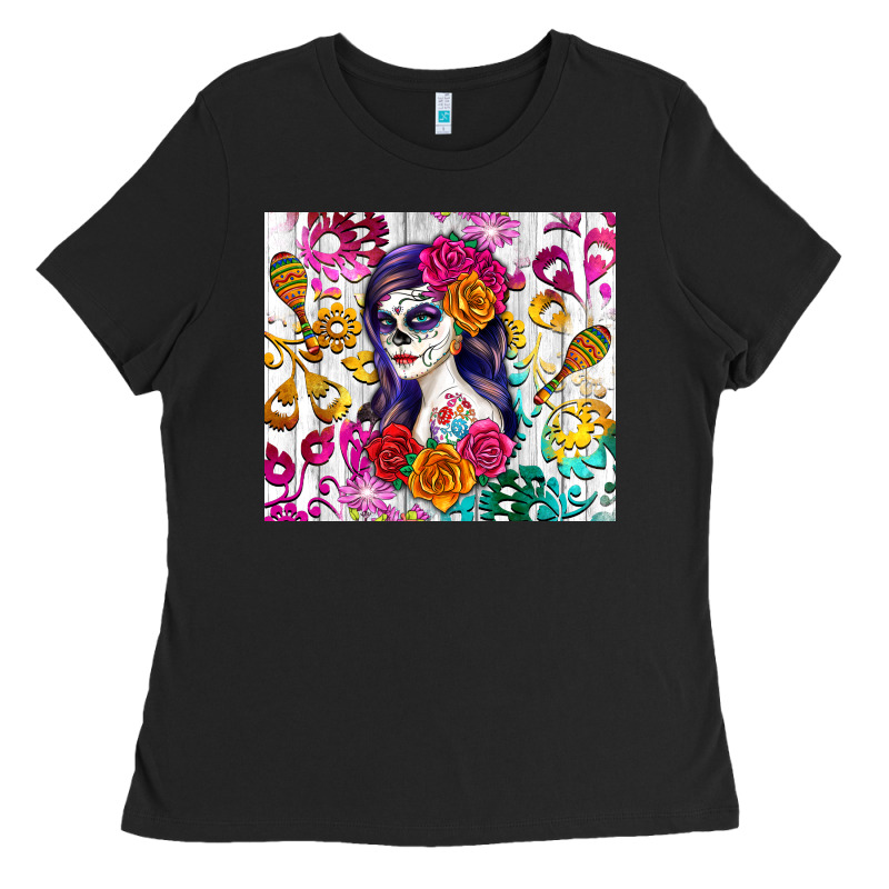 Sugar Skull Girl Ladies Tee by RanaPortraitStore | Teevron