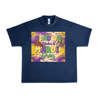 Navy bead up bitches it's mardi gras Urban Heavy Tee - MaliasSmallBusiness
