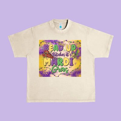 Bead Up Bitches It's Mardi Gras Urban Heavy Tee Designed By Maliassmallbusiness