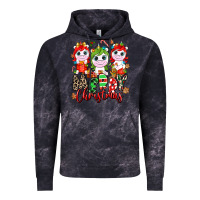 Cloud Black Merry Christmas unicorns Vintage Hoodie - NancyCooperArtShop