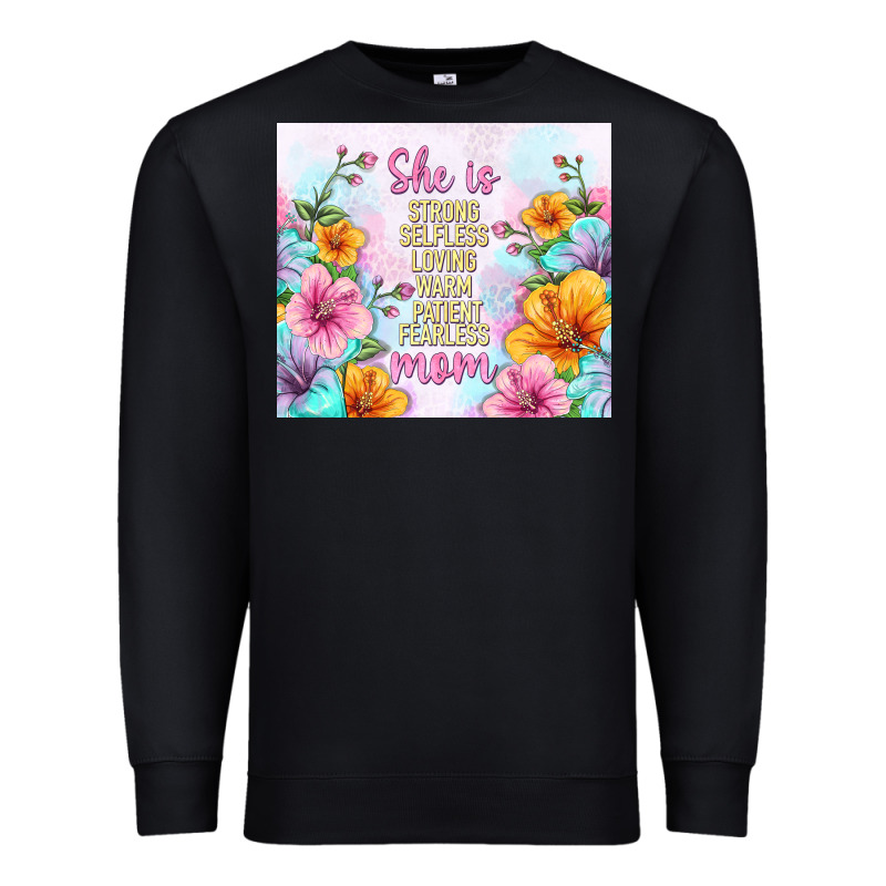 She Is Mom With Flowers Premium Sweatshirt by TumblerDesignByShophia | Teevron