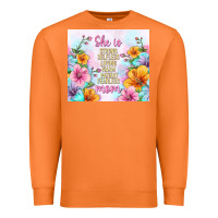 Carrot she is mom with flowers Premium Sweatshirt - TumblerDesignByShophia