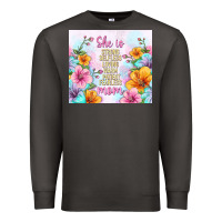 Smoke she is mom with flowers Premium Sweatshirt - TumblerDesignByShophia