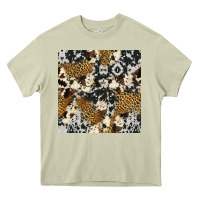 Mossy cowhide leopard seamless pattern Heavy Core Tee - HRA Design Shop