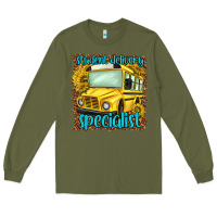 Army Green student delivery specialist Long Sleeve Tee - NancyCooperArtShop