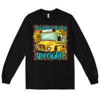Black student delivery specialist Long Sleeve Tee - NancyCooperArtShop