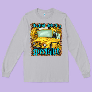 Student Delivery Specialist Long Sleeve Tee Designed By Nancycooperartshop
