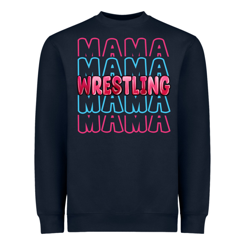 Wrestling Mama Heavyweight Sweatshirt by MaliasSmallBusiness | Teevron