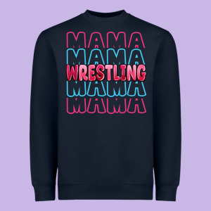 Wrestling Mama Heavyweight Sweatshirt Designed By Maliassmallbusiness