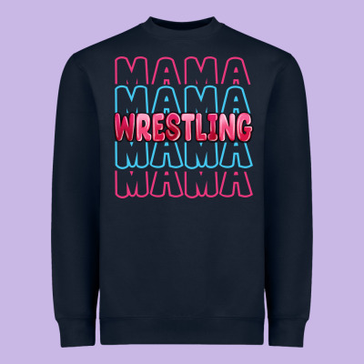 Wrestling Mama Heavyweight Sweatshirt Designed By Maliassmallbusiness