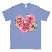 Colony Blue my valentine is my look boyfriend Classic Tee - MaliasSmallBusiness