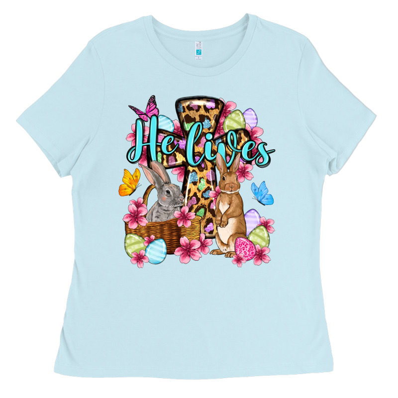 Easter Day He Lives Ladies Tee by OliviaCreatesArt | Teevron