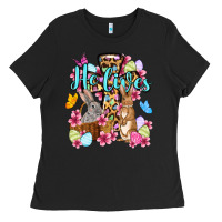 Black Easter Day He lives Ladies Tee - OliviaCreatesArt