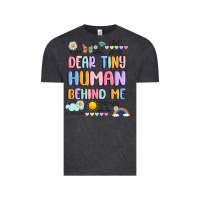 Vintage Black dear tiny human behind me Vintage Tee - JahusDesignShop