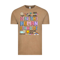 Vintage Coffee dear tiny human behind me Vintage Tee - JahusDesignShop