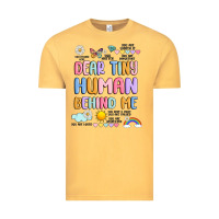 Vintage Mustard dear tiny human behind me Vintage Tee - JahusDesignShop