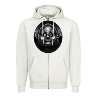 Oatmeal Heather Surrealizm Zipper Hoodie - Bettercallsaul