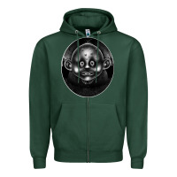 Sports Green Surrealizm Zipper Hoodie - Bettercallsaul