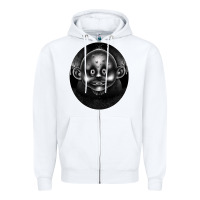 White Surrealizm Zipper Hoodie - Bettercallsaul