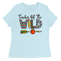 Baby Blue teacher of the wild Ladies Tee - CowhideDigitalArt