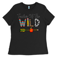 Black teacher of the wild Ladies Tee - CowhideDigitalArt