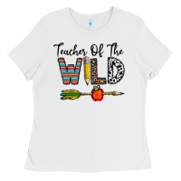 White teacher of the wild Ladies Tee - CowhideDigitalArt