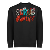 Black scrub life Heavyweight Sweatshirt - NancyCooperArtShop