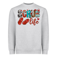 Heather Grey scrub life Heavyweight Sweatshirt - NancyCooperArtShop