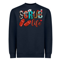 Navy scrub life Heavyweight Sweatshirt - NancyCooperArtShop