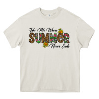 Cream take me where summer never ends Heavy Core Tee - CowhideDigitalArt