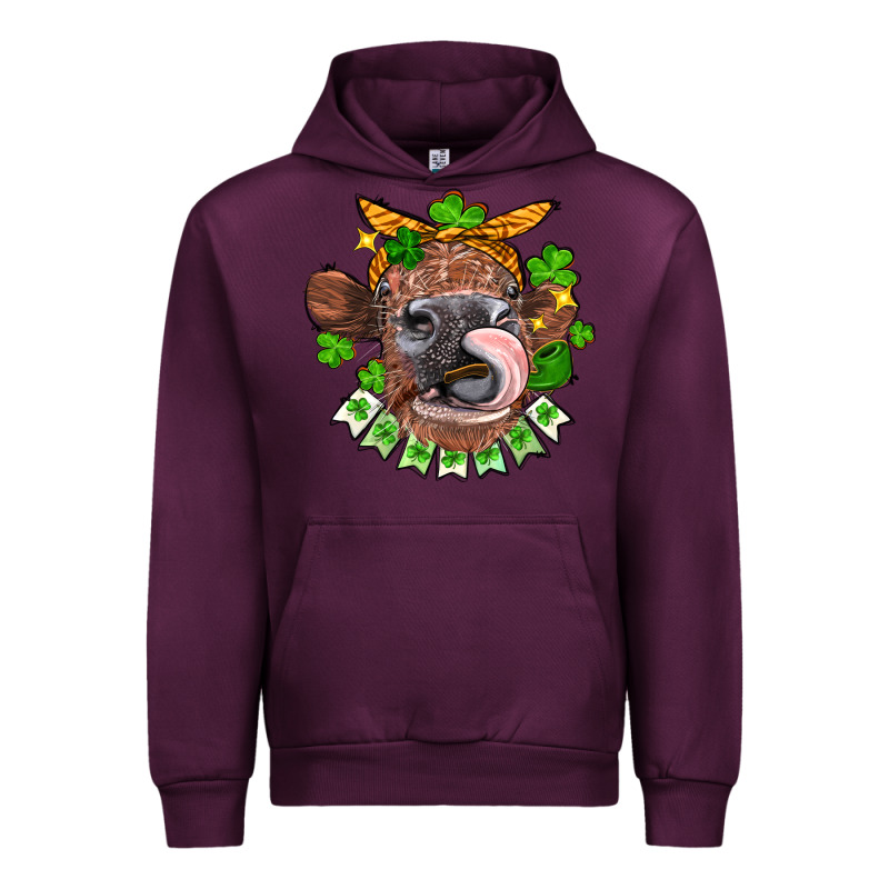 St. Patrick's Day Cow Urban Hoodie by FaDigitalArtStudio | Teevron