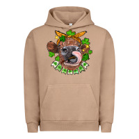 Pigment Burro St. Patrick's Day cow Urban Hoodie - FaDigitalArtStudio