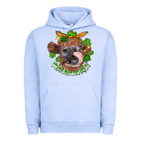 Pigment Grape Ice St. Patrick's Day cow Urban Hoodie - FaDigitalArtStudio
