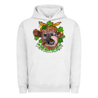 Pigment Lunar Rock St. Patrick's Day cow Urban Hoodie - FaDigitalArtStudio