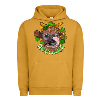 Pigment Peanut Butter St. Patrick's Day cow Urban Hoodie - FaDigitalArtStudio