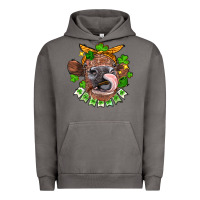 Pigment Tornado St. Patrick's Day cow Urban Hoodie - FaDigitalArtStudio