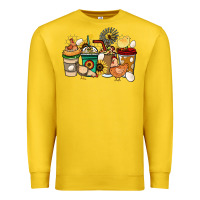 Lemon Chicken coffee cups Premium Sweatshirt - HowdyJamesFarm
