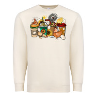 Sandshell Chicken coffee cups Premium Sweatshirt - HowdyJamesFarm