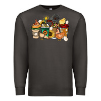 Smoke Chicken coffee cups Premium Sweatshirt - HowdyJamesFarm