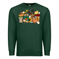 Sports Green Chicken coffee cups Premium Sweatshirt - HowdyJamesFarm