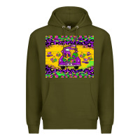 Army Green mardi gras truck tumbler Premium Hoodie - JahusDesignShop