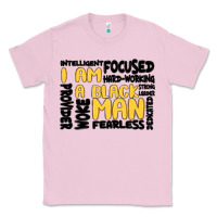 Bubblegum Pink i am a black man Classic Tee - MaliasSmallBusiness