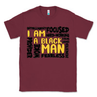 Burgundy i am a black man Classic Tee - MaliasSmallBusiness