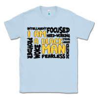 Dusty Blue i am a black man Classic Tee - MaliasSmallBusiness